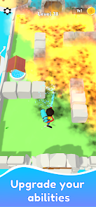 Water vs Fire Game Level 2 Screenshot - Multiple fires requiring strategic water management